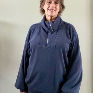 Papermoon Deep Blue Turtleneck Sweater